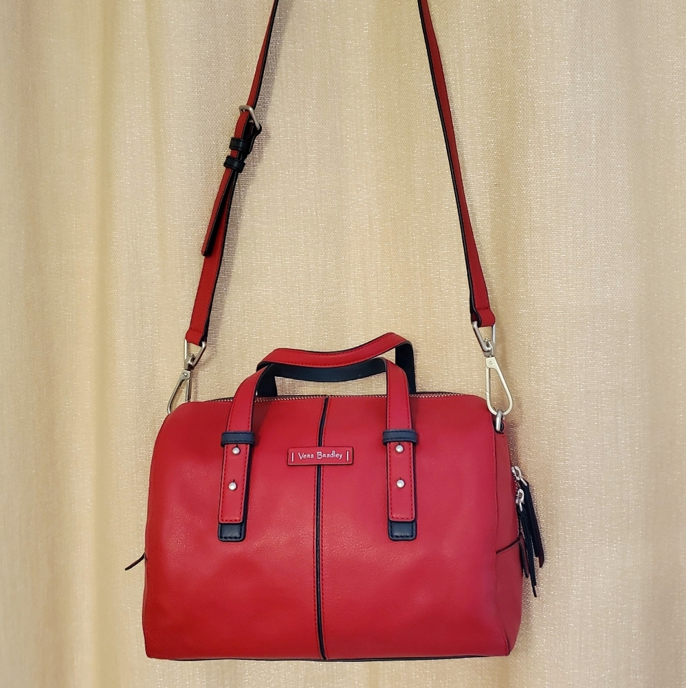 Vera Bradley Leather Gallatin Satchel